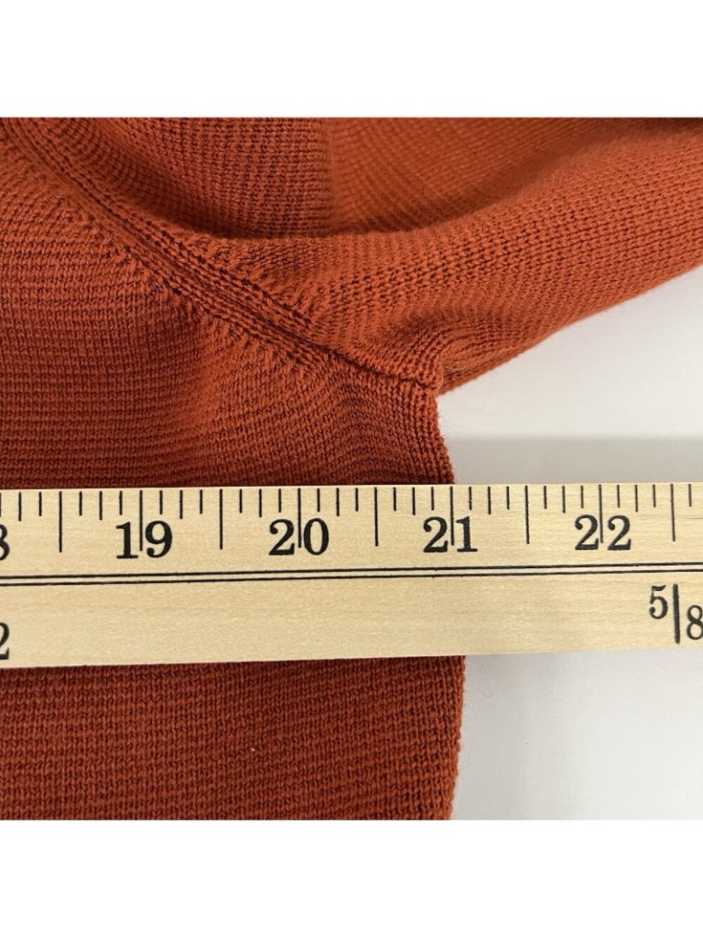 Talbots Orange Button Front Long Sleeve Cardigan Sweater - Picture 11 of 13
